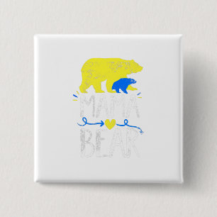 Mama Bear  Down Syndrome Awareness For Moms 15 Cm Square Badge
