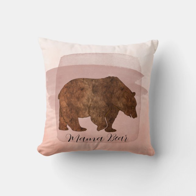 Mama Bear Dusty Blush  Cushion (Front)