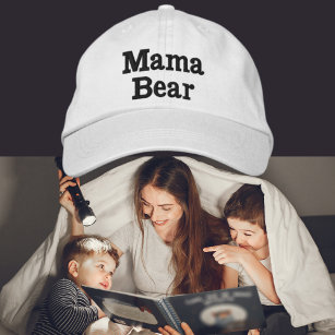 Mama Bear Embroidered Baseball Cap
