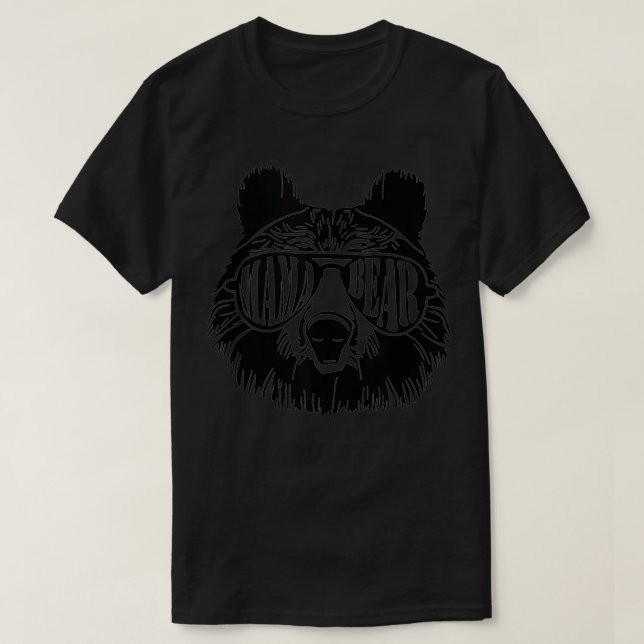 Mama Bear Face Sunglasses Mother Mom Mommy Mother' T-Shirt (Design Front)