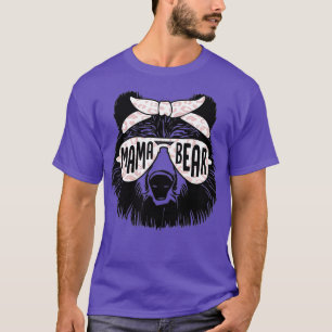 Mama Bear Face Sunglasses Mother Mother's Day gift T-Shirt