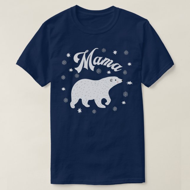 Mama Bear Family Christmas Pajama Xmas Pyjamas PJ' T-Shirt (Design Front)