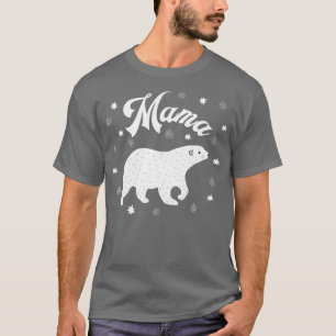 Mama Bear Family Christmas Pajama Xmas Pyjamas PJs T-Shirt