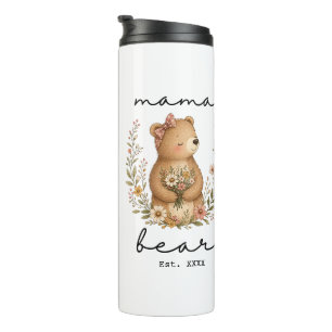 Mama Bear for Mum Mother’s Day Birthday Thermal Tumbler