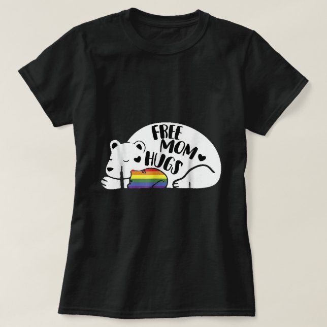 Mama Bear Free Mum Hugs T-Shirt (Design Front)