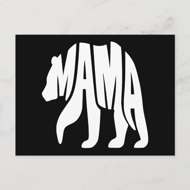 Mama Bear Holiday Postcard (Front)