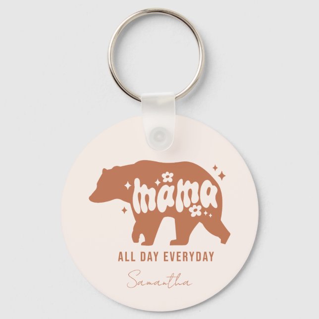 Mama Bear Key Ring (Front)