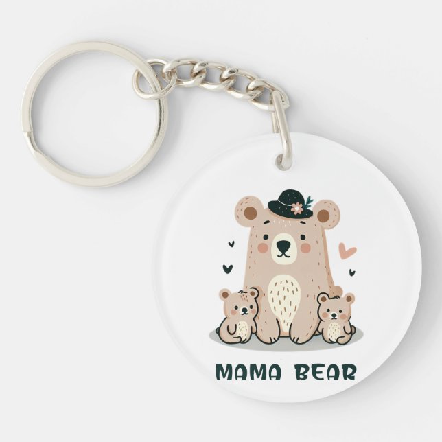 MAMA BEAR KEY RING (Front)