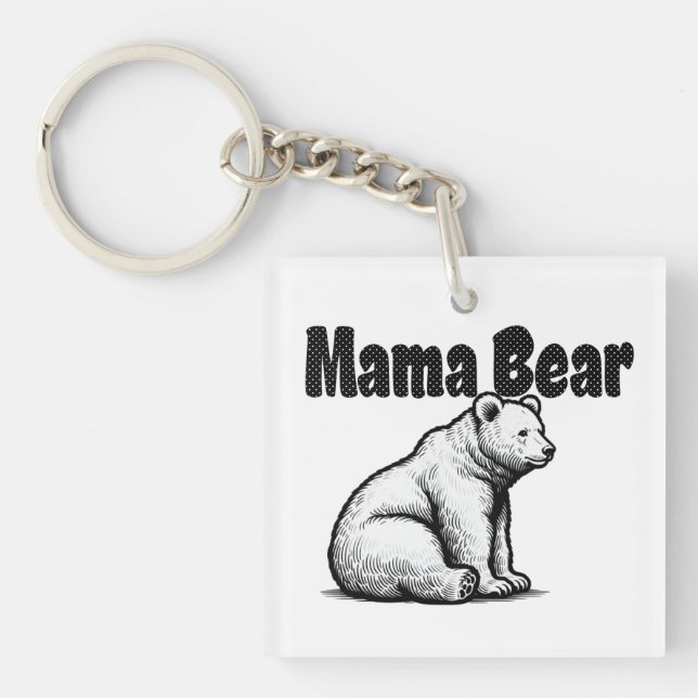 Mama Bear  Key Ring (Front)