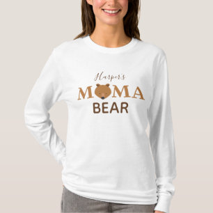 Mama Bear Kid Name Mother T-Shirt