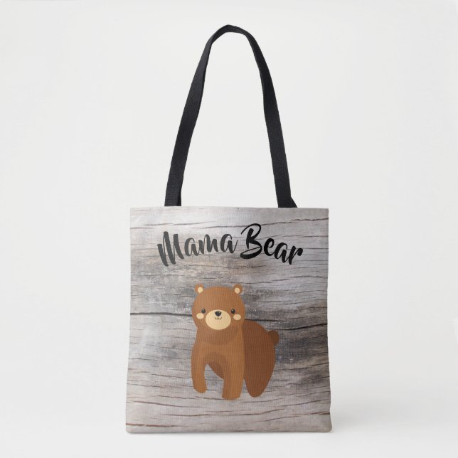 Mama Bear - Large Family Mum Gift Tote Bag (Front)