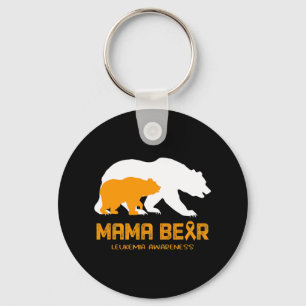 Mama Bear LEUKEMIA Awareness  For Women Men   Key Ring