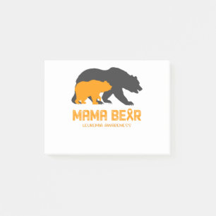 Mama Bear Leukemia Awareness Post-it Notes