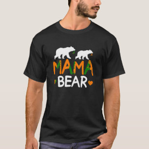 Mama Bear Leukemia Mom Of A Leukemia Warrior Mom T T-Shirt