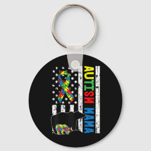 Mama Bear Matching Family Autism Awareness Gifts F Key Ring