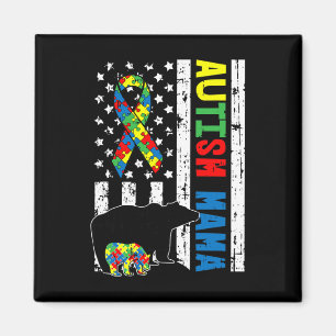 Mama Bear Matching Family Autism Awareness Gifts F Magnet
