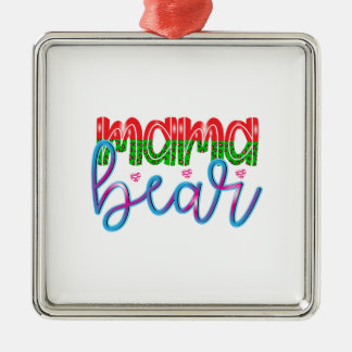 Mama Bear Metal Tree Decoration