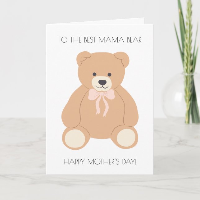 Mama Bear Mother's Day Card (Front)