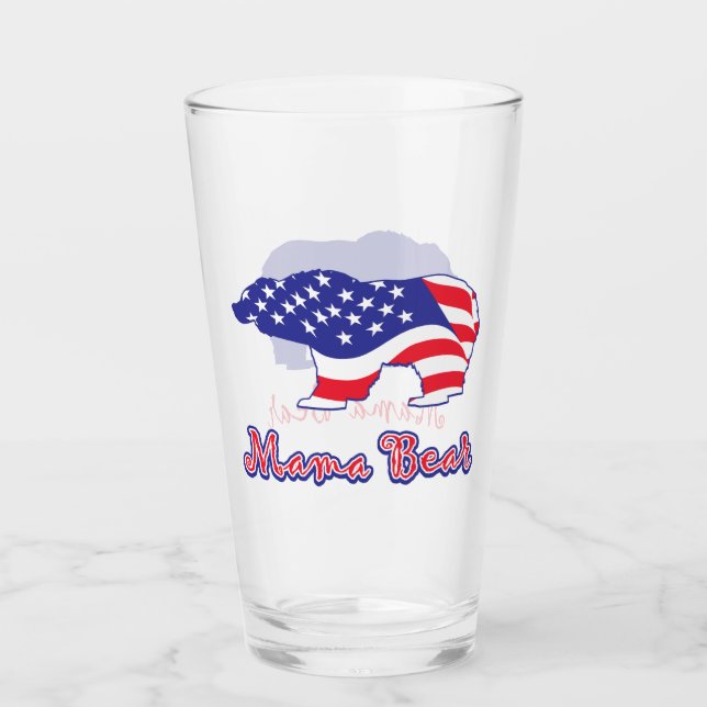Mama Bear - Mothers for Childrens Education Glass (Front)