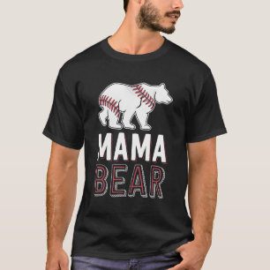 Mama Bear Mum Baseball Shirts For Women Softball G