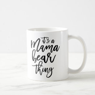 Mama Bear Mum Mother Typographic Coffee Mug