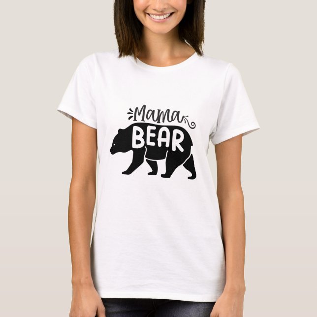 Mama Bear - Mum  T-Shirt (Front)