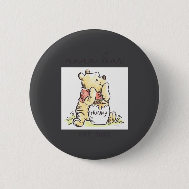 Mama Bear New Mom  6 Cm Round Badge (Front)
