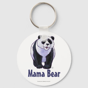 Mama Bear Panda Bear Key Chain