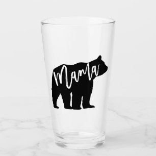 Mama Bear Personalised Glass