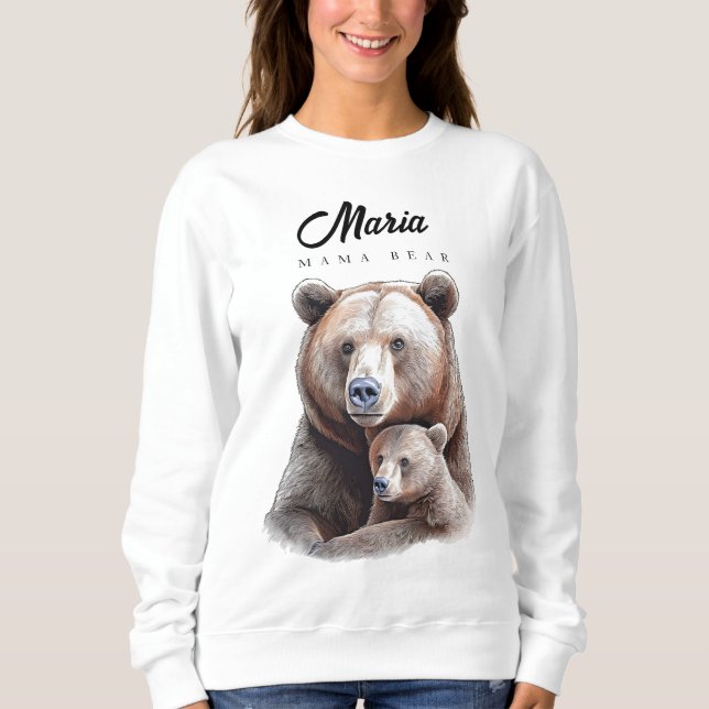 Mama Bear Personalized  Sweatshirt (Front)