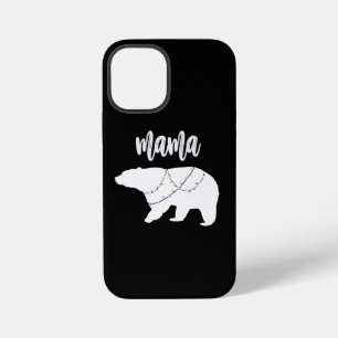 Mama Bear Polar Bear String Of Lights Christmas iPhone 12 Mini Case