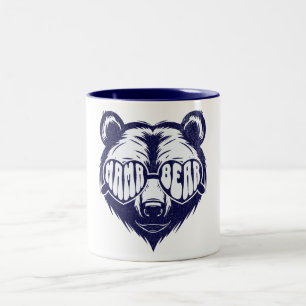 Mama Bear Sunglasses – Cute Mother’s Day Two-Tone Coffee Mug