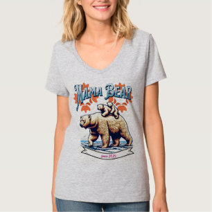 Mama Bear T-Shirt Cute Protective Mum Gift Tee
