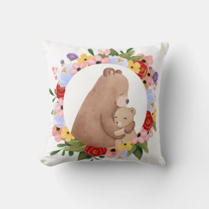 Mama Bear Throw Pillow