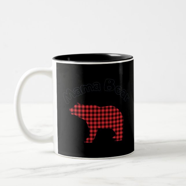 Mama Bear Two-Tone Coffee Mug (Left)
