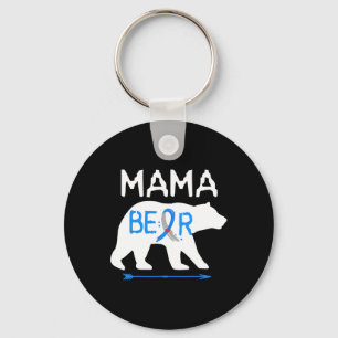 Mama Bear Type One Diabetes Awareness  Key Ring