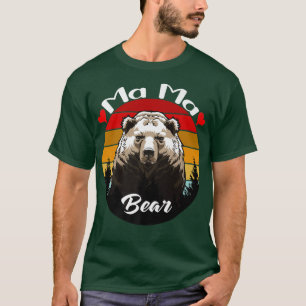 Mama Bear Vintage Retro Sunset Mother's Day Gift I T-Shirt
