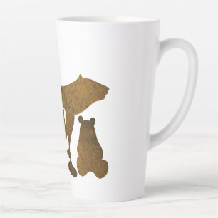 Mama Bear With 2 Cubs Mum of Two Latte Mug