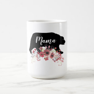 Mama Bear with Flowers Coffee Mug