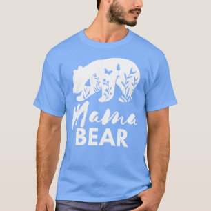 Mama Bear With Flowers T-Shirt