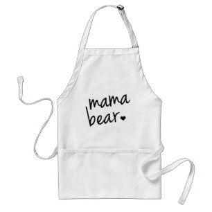 Mama Bear women's apron for mum