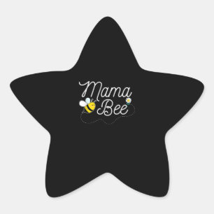 Mama Bee Daisy   Cute Bee Lover Gift   Mum Gifts Star Sticker