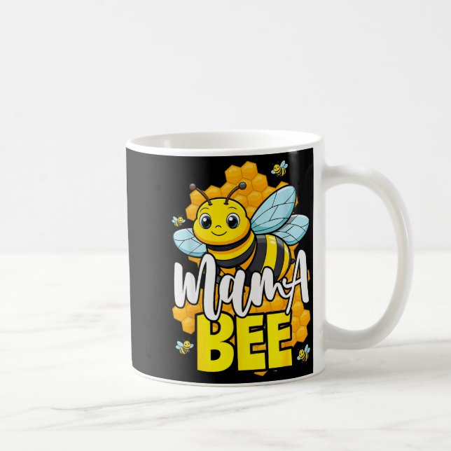 Mama Bee Family Bee First Bee Day Outfits  Coffee Mug (Right)