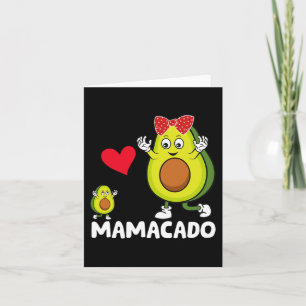 Mama Best Mum Avocado Mamacado Happy Mothers Day  Card