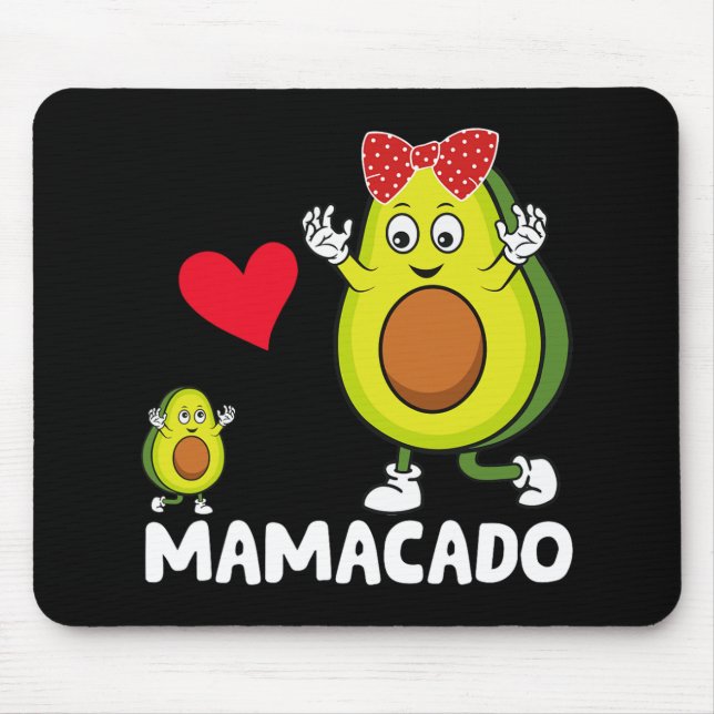 Mama Best Mum Avocado Mamacado Happy Mothers Day  Mouse Mat (Front)