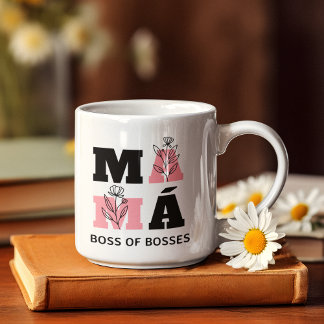Mama boss of bosses cool and funky Mother’s Day Coffee Mug