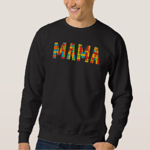Mama Brick Builder  Blocks Master Builder Sweatshirt
