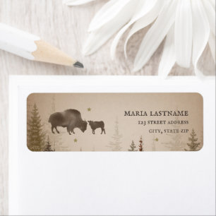 Mama Buffalo Trees Rustic Baby Shower