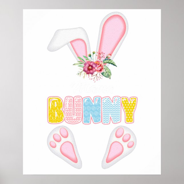 mama bunny (2), retro, vintage poster (Front)