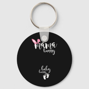 Mama Bunny Baby Easter Day Cute Key Ring